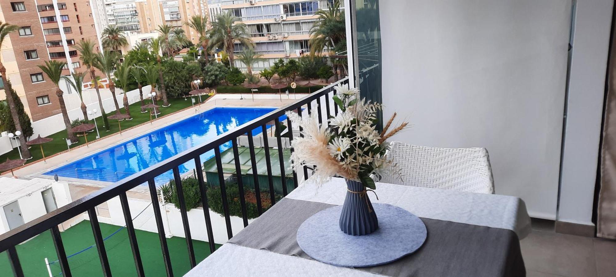 Happy Loix Wifi Aa Garage Pool Apartment Benidorm Exterior foto